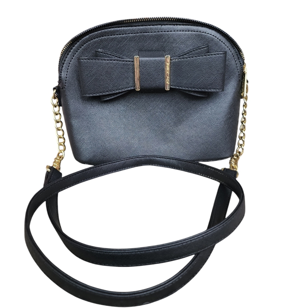 Bestey Johnson Shoulder bag Black with Gold Hardware Bow
